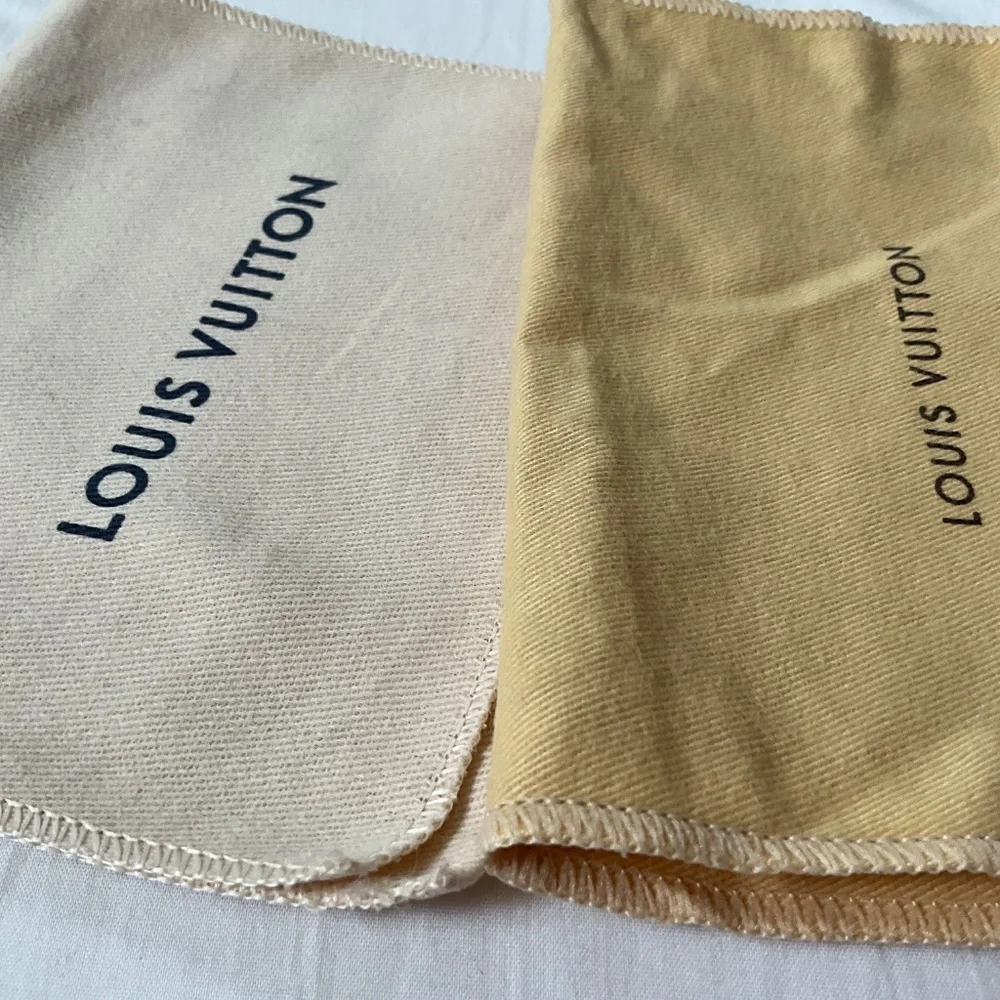 LOUIS VUITTON Lot of 2 Compact Wallet Dust Bags